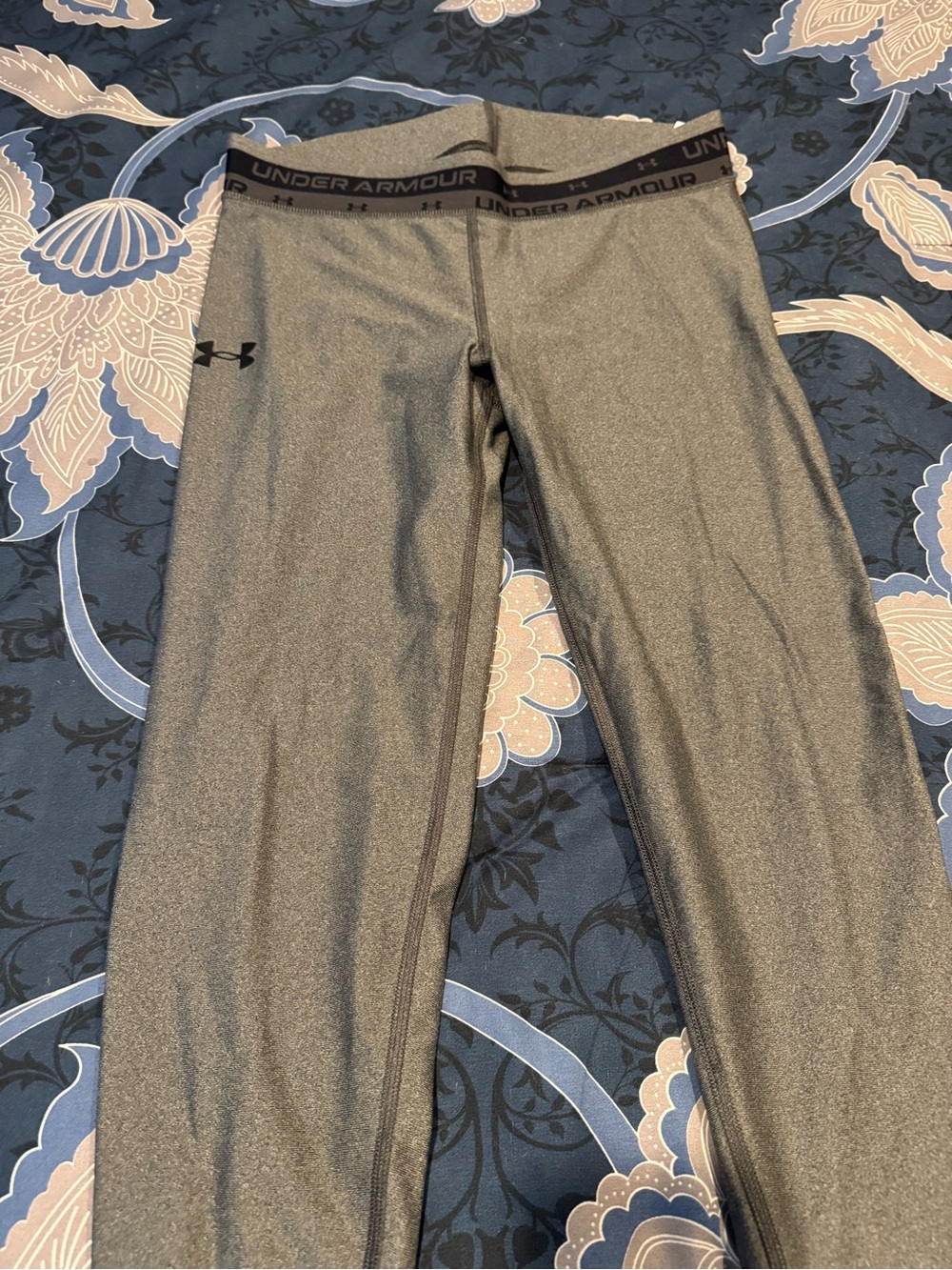 Under Armour Women's Charcoal Metallic Training Leggings